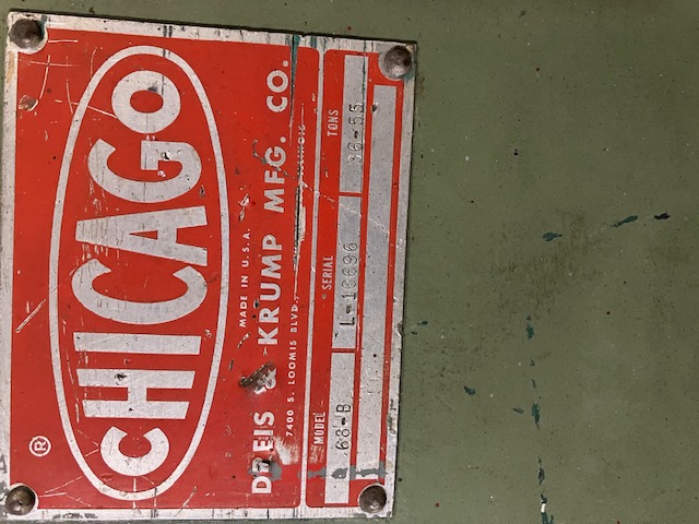Chicago Press Brake 